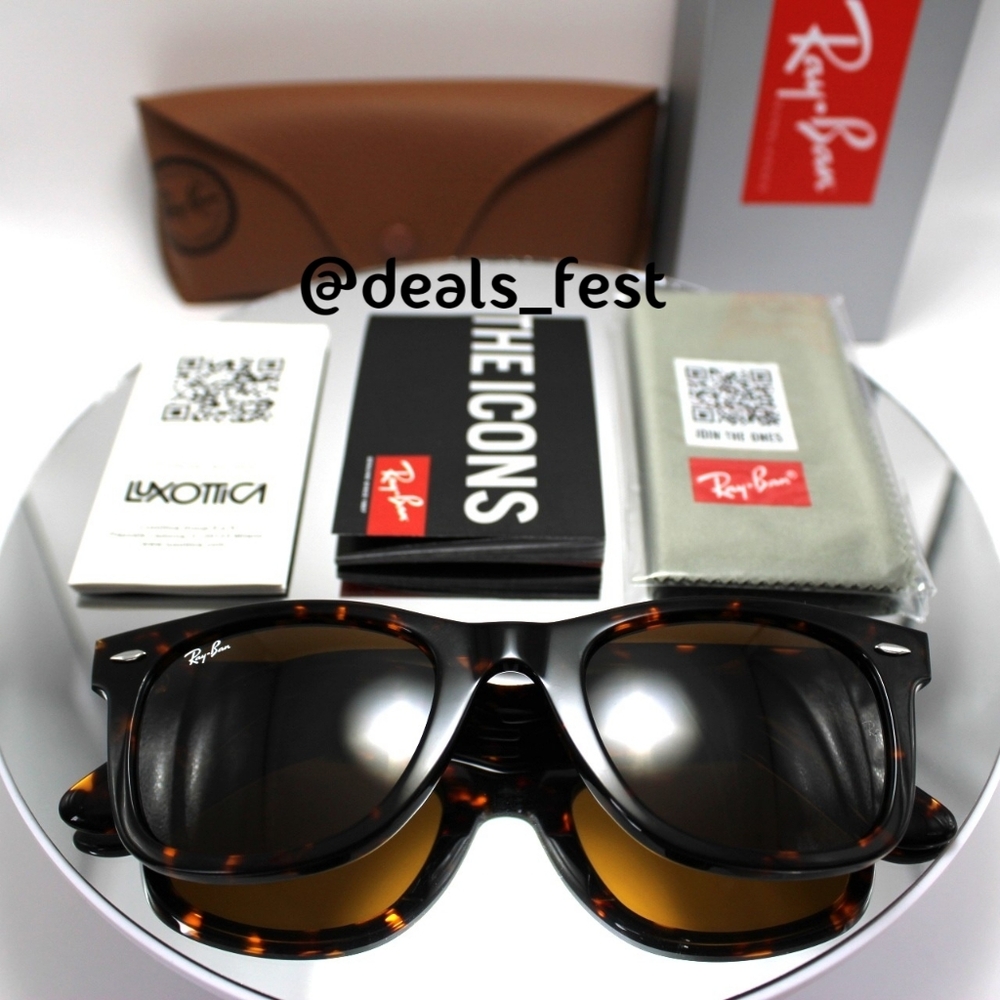 Model Display Ray-Ban Wayfarer Brown Tortoise RB2140 - Picture 14 of 16